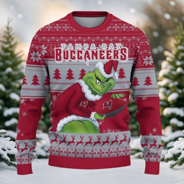 Tampa Bay Buccaneers Grinch Stolen Ugly Christmas Sweater