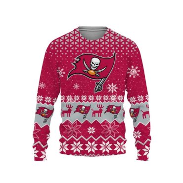 Tampa Bay Buccaneers Skull Flag Ugly Christmas Sweater