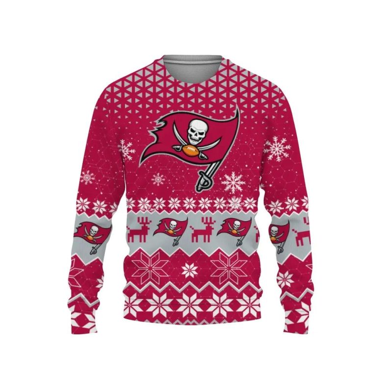 Tampa Bay Buccaneers Skull Flag Ugly Christmas Sweater