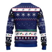 Tampa Bay Lightning 12 Grinch Xmas Day Ugly Christmas Sweater Back - TeeUgly