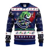 Tampa Bay Lightning Grinch Hand Ugly Christmas Sweater - TeeUgly