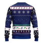 Tampa Bay Lightning Grinch Hand Ugly Christmas Sweater Back - TeeUgly