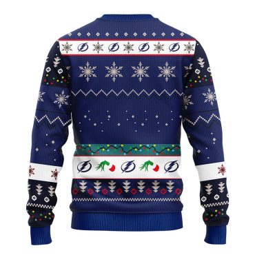 Tampa Bay Lightning Grinch Hand Ugly Christmas Sweater