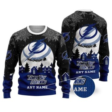 Tampa Bay Lightning Personalized Name Ugly Christmas Sweater