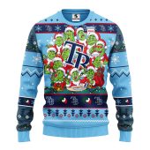 Tampa Bay Rays 12 Grinch Xmas Day Ugly Christmas Sweater - TeeUgly