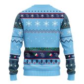 Tampa Bay Rays 12 Grinch Xmas Day Ugly Christmas Sweater Back - TeeUgly