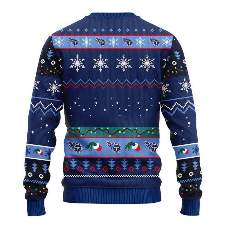 Tennessee Titans 12 Grinch Xmas Day Ugly Christmas Sweater