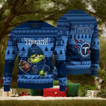 Tennessee Titans Grinch Football Ugly Christmas Sweater