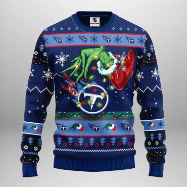 Tennessee Titans Grinch Hand Ugly Christmas Sweater