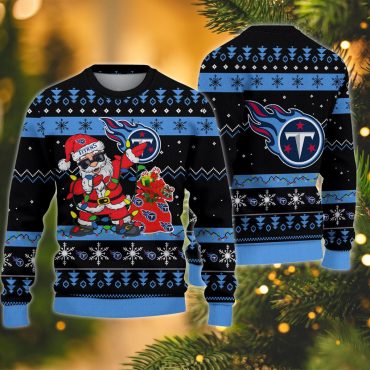 Tennessee Titans Santa Claus Ugly Christmas Sweater