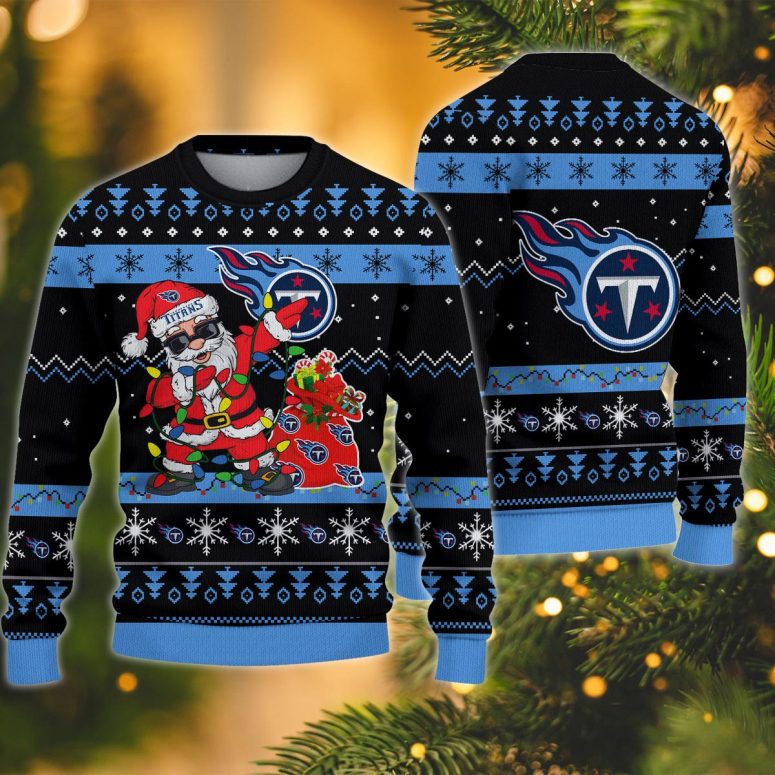 Tennessee Titans Santa Claus Ugly Christmas Sweater