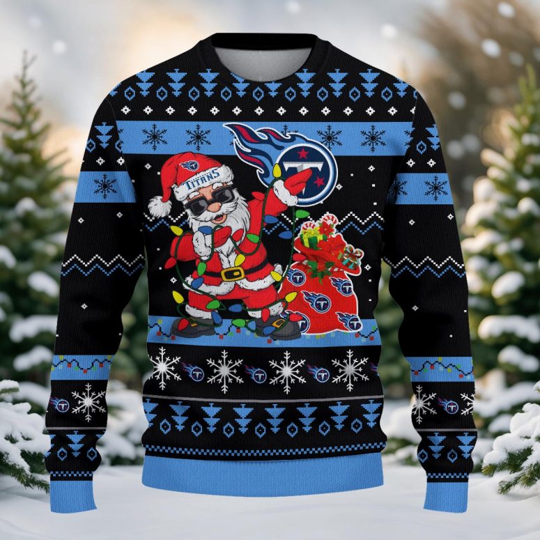 Tennessee Titans Santa Claus Ugly Christmas Sweater