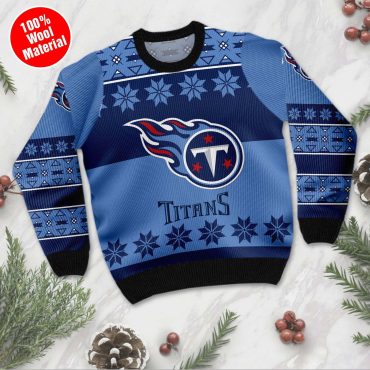 Tennessee Titans Snowflake Ugly Christmas Sweater