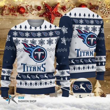 Tennessee Titans Winter Wonderland Ugly Christmas Sweater