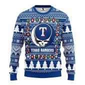 Texas Rangers Grateful Dead Ugly Ugly Christmas Sweater