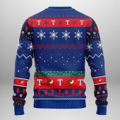 Texas Rangers Grinch Hand Ugly Christmas Sweater Back - TeeUgly