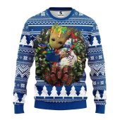 Texas Rangers Groot Hug Ugly Christmas Sweater