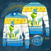 The Grinch Los Angeles Chargers Ugly Christmas Sweater
