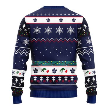 Toronto Maple Leafs 12 Grinch Xmas Day Ugly Christmas Sweater