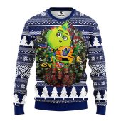 Toronto Maple Leafs Grinch Hug Ugly Christmas Sweater - TeeUgly