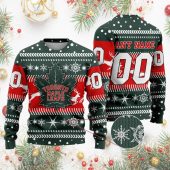Toronto Maple Leafs Personalized Name & Number Ugly Christmas Sweater