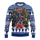 Vancouver Canucks Big Tree Christmas Ugly Sweater
