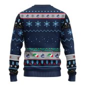 Vancouver Canucks Grinch Hand Ugly Christmas Sweater Back - TeeUgly