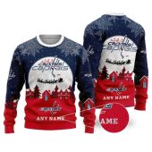 Washington Capitals Personalized Name Ugly Christmas Sweater